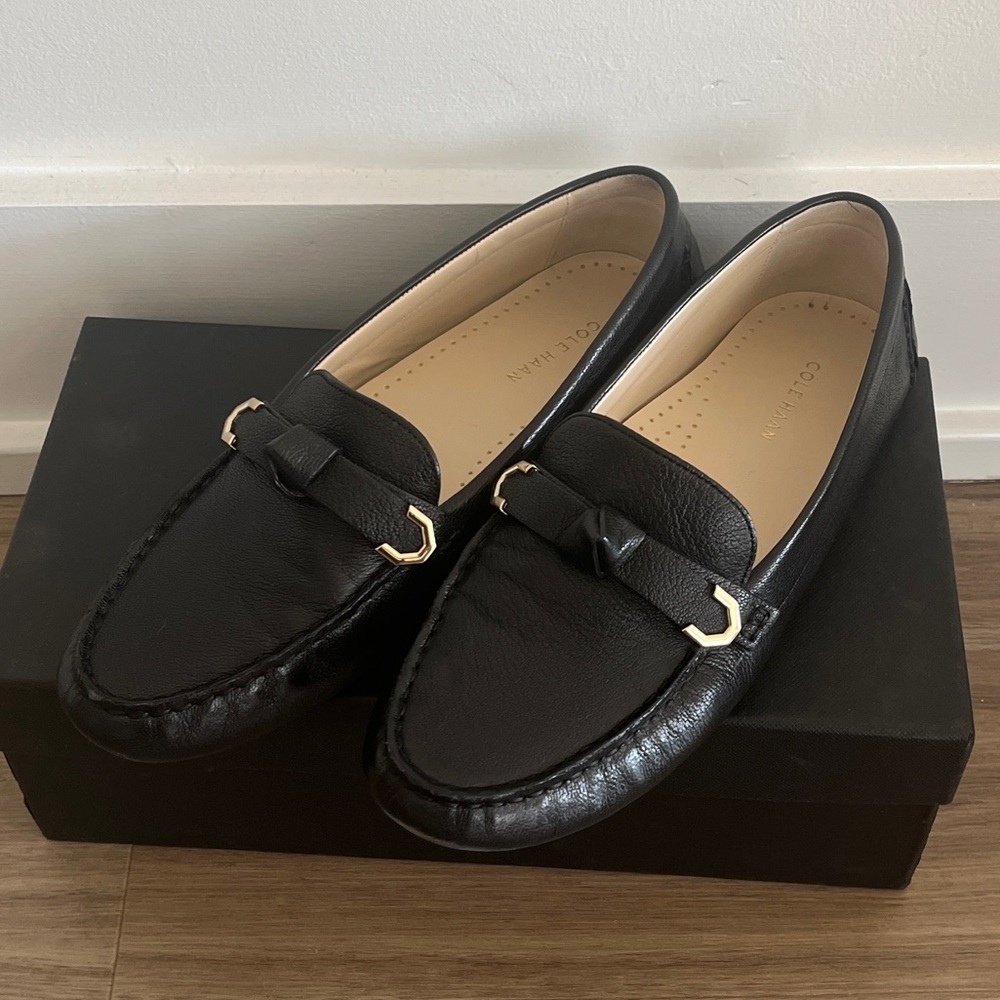 Cole Haan Evelyn Bow Driver Loafers sz 8.5
